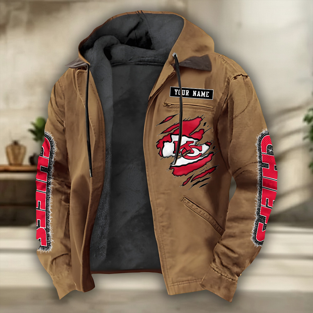 Kansas City Chiefs Heavyweight Hooded Jacket SPTPJH273