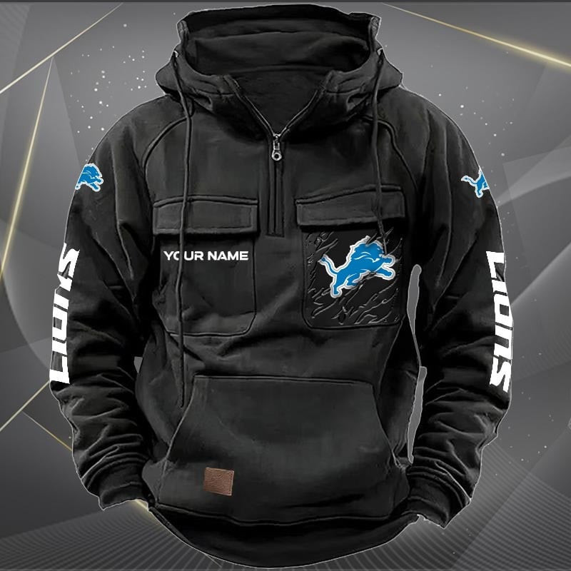 Detroit Lions Vintage Men Hoodies DV5 AZVMHD042