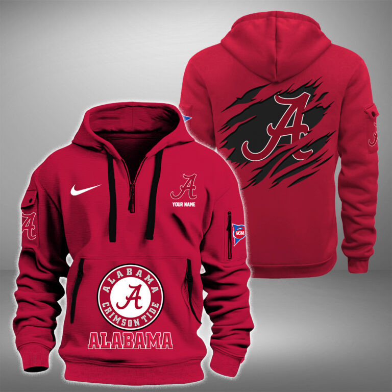 Alabama Crimson Tide Heavy Fleece Pullover Hoodie AZHEAVY33