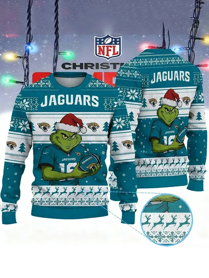 Jacksonville Jaguars Premium Grinch Ugly Sweater GU992