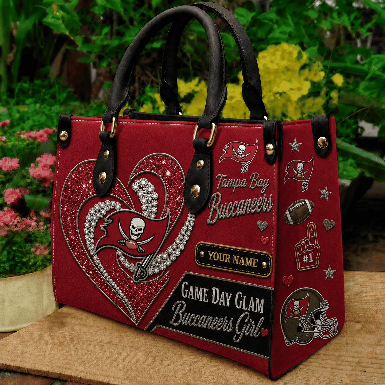 Tampa Bay Buccaneers NFL Premium Leather Hand Bag Personalized Gift For Fan Men Women - Limited Edition MGF29