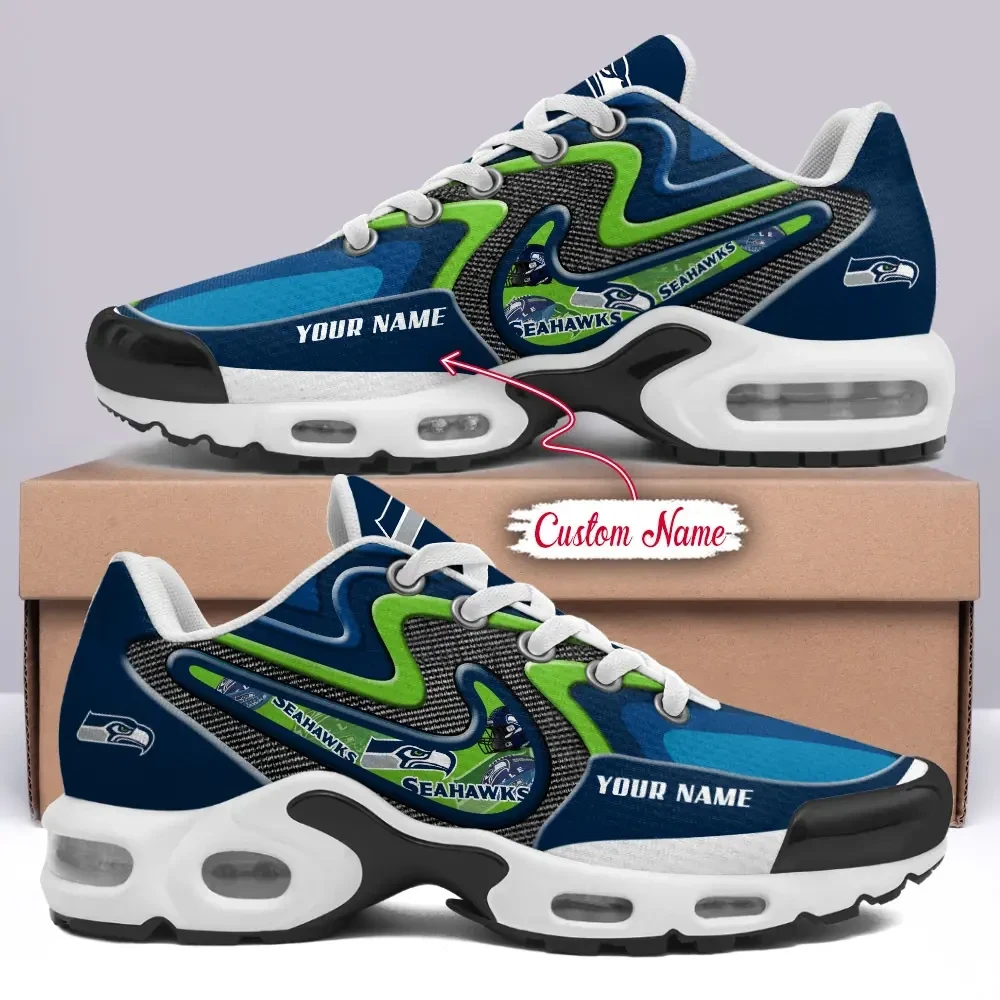 Seattle Seahawks Personalized Plus T-N Youth Sneakers DV1 BGTN432