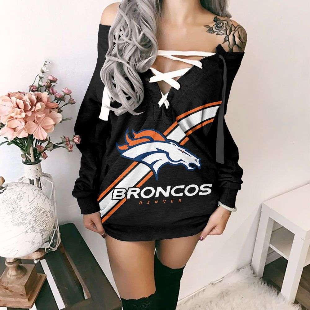 Denver Broncos Lace-Up Sweatshirt 47
