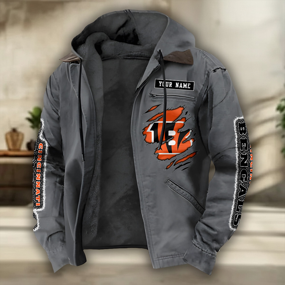 Cincinnati Bengals Heavyweight Hooded Jacket SPTPJH264