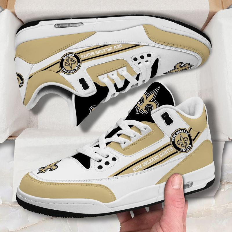 New Orleans Saints Basic Leather JD03 Shoes Men and Women AZ55VF