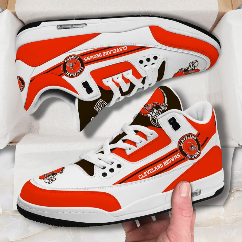 Cleveland Browns Basic Leather JD03 Shoes Men and Women AZBT45
