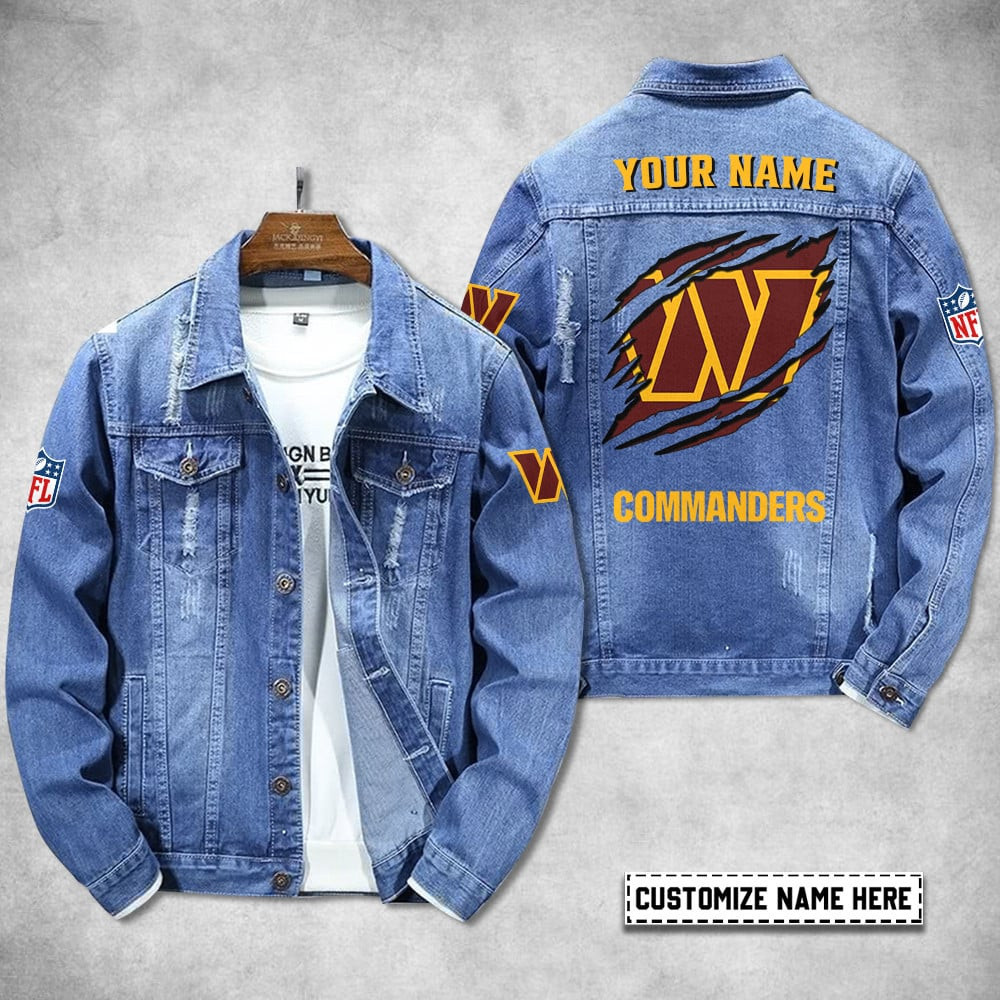 Washington Commanders Personalized New Denim Jacket S9DJ067