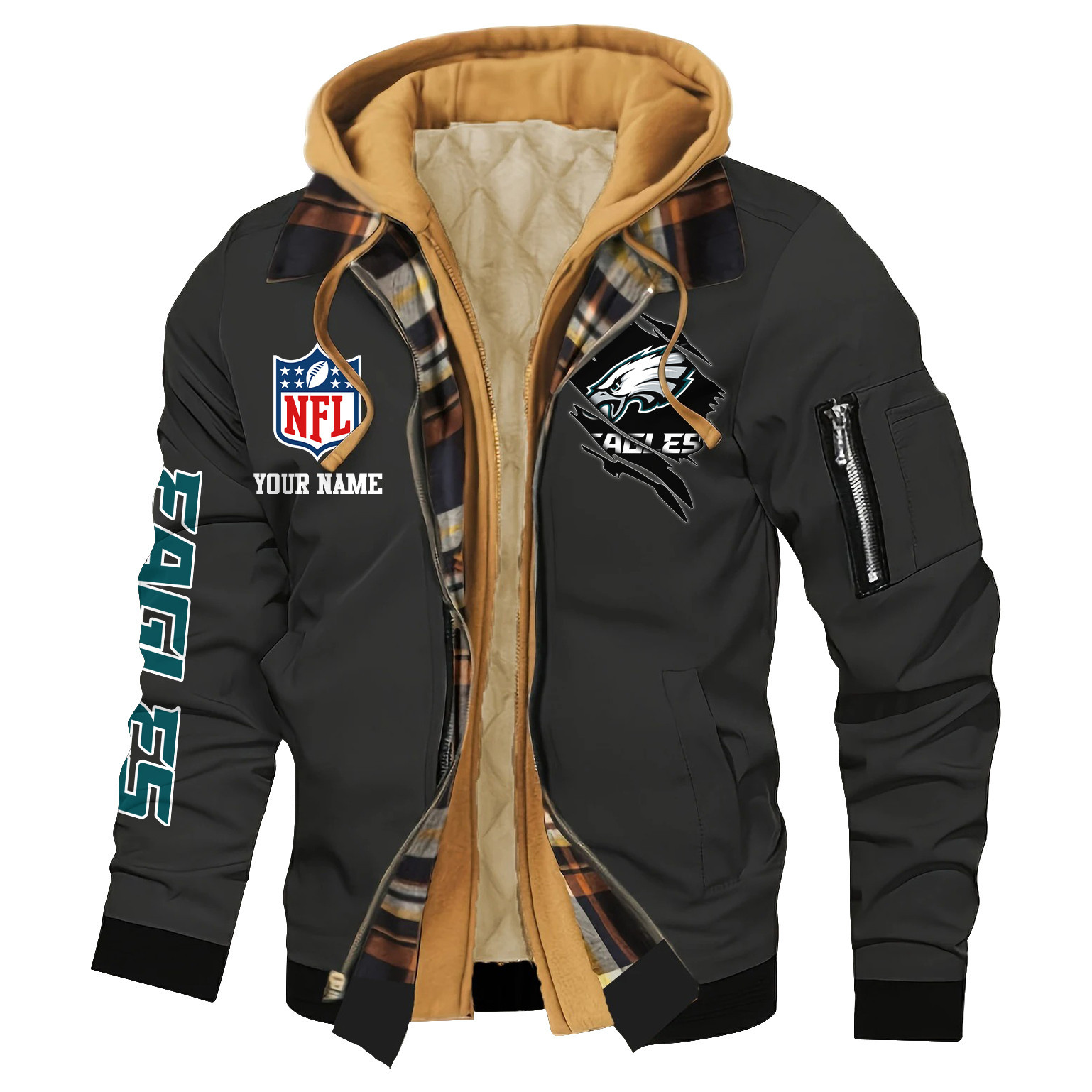 Philadelphia Eagles Jacket Casual Fake Two Piece Design SPTJCFTPD026