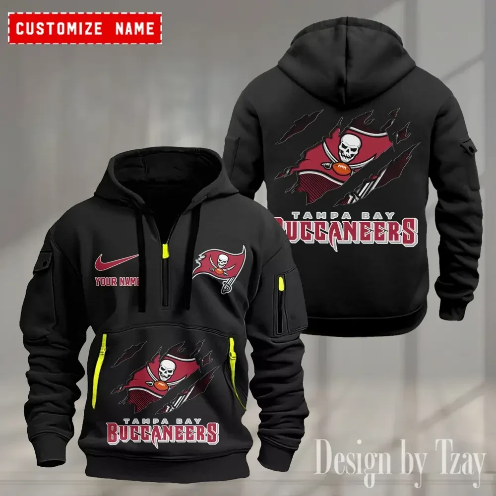 Tampa Bay Buccaneers Heavy Fleece Pullover Hoodie AZHEAVYHD515