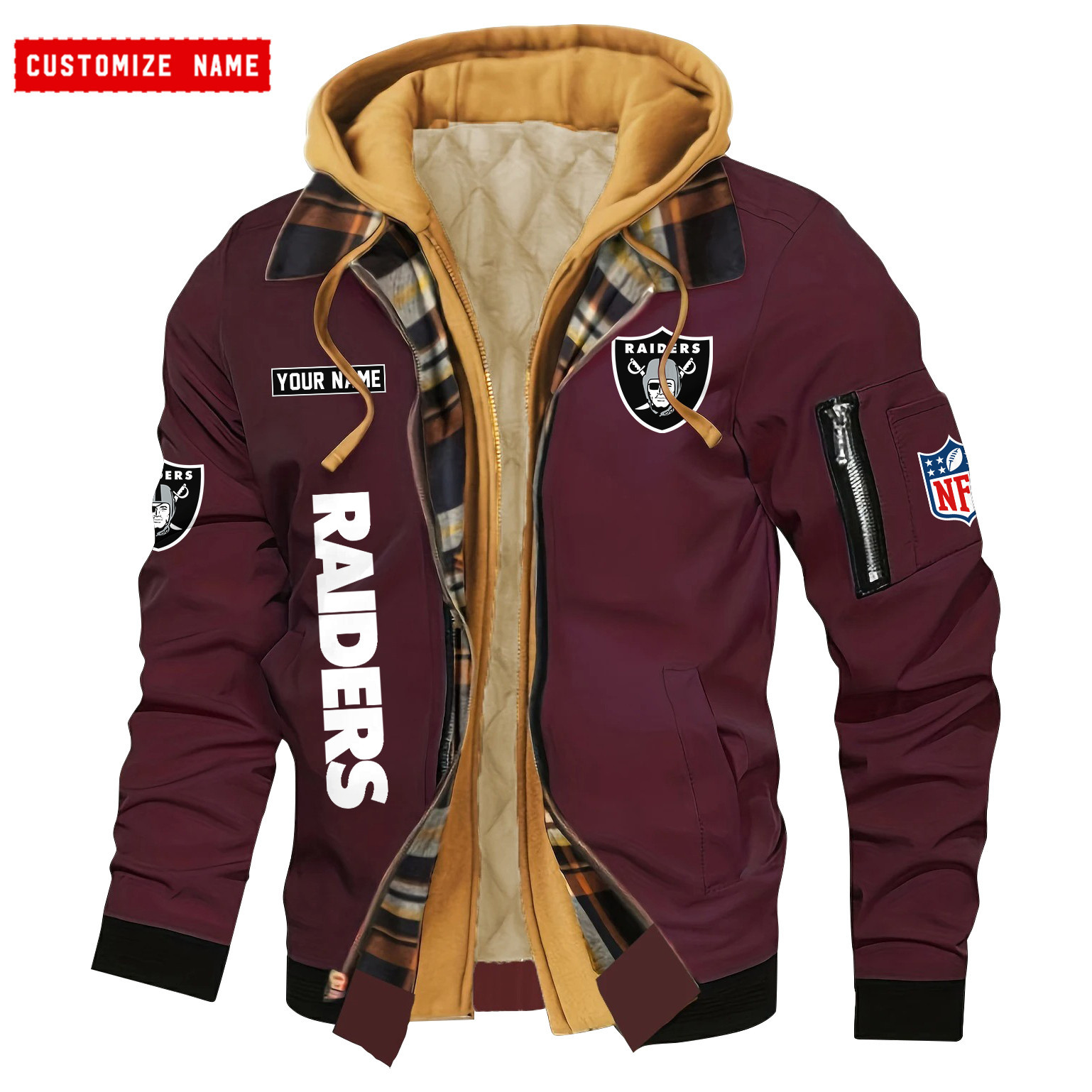 Las Vegas Raiders Jacket Casual Fake Two Piece Design SPTJCFTPD049