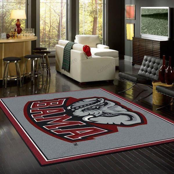 Alabama Crimson Tide Rug 3D Area Rug Full Printing Living Room Bed Room Home Decor Carpet Homebeautyus 8288
