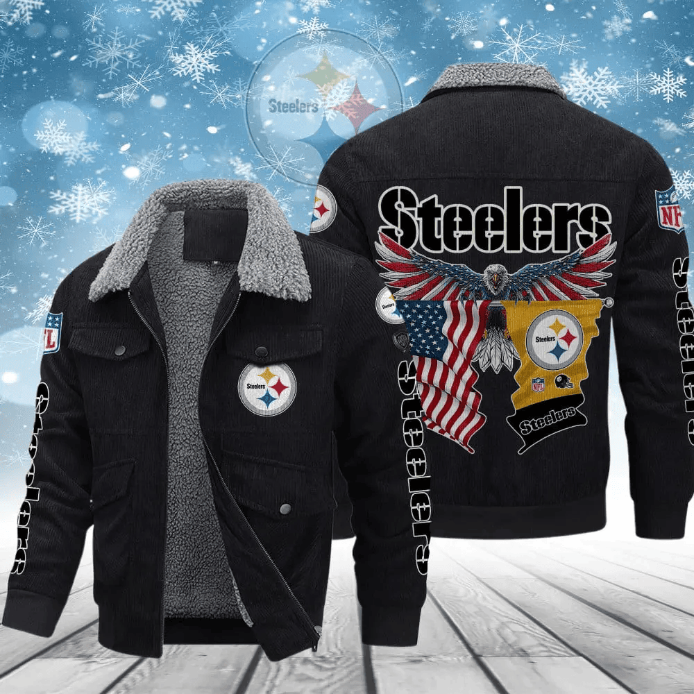 Pittsburgh Steelers VITCJ099 Men’s Thickened Corduroy Jacket ( SIZE M - 8 XL )