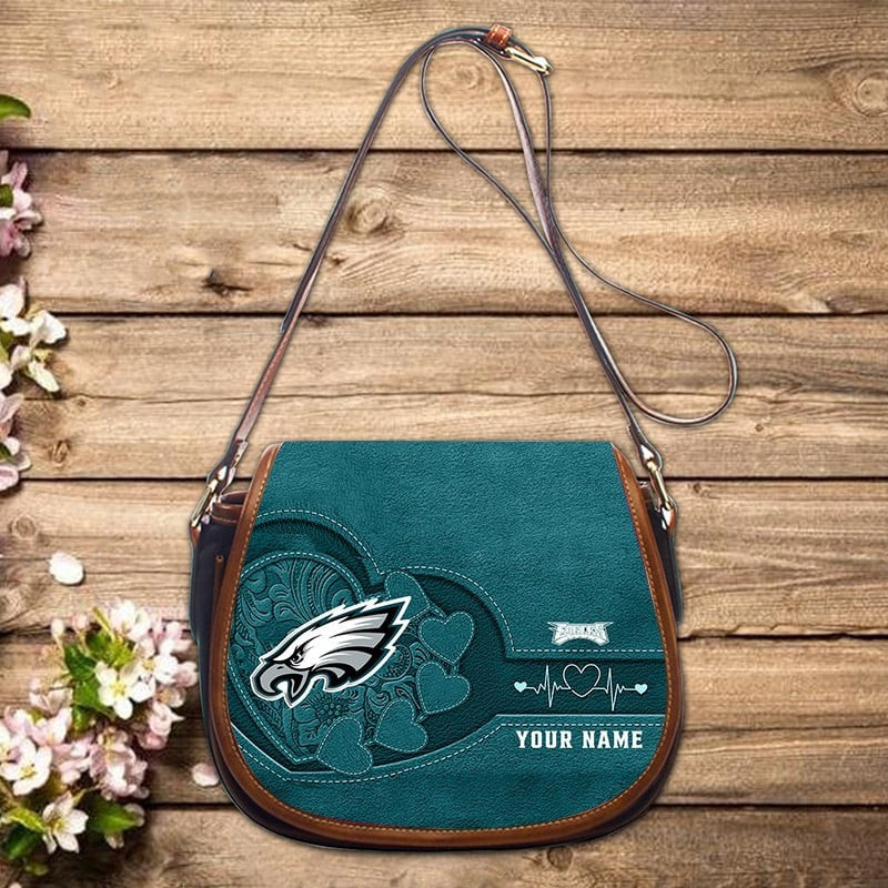 Philadelphia Eagles Personalized Zipper Shoulder Bag Best Gift For Fans S9ZSB026