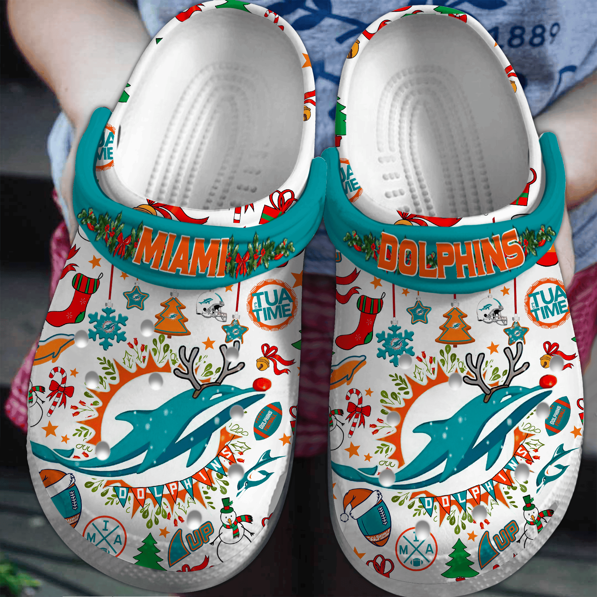 Miami Dolphins Personalized Limited Clog BGCR56