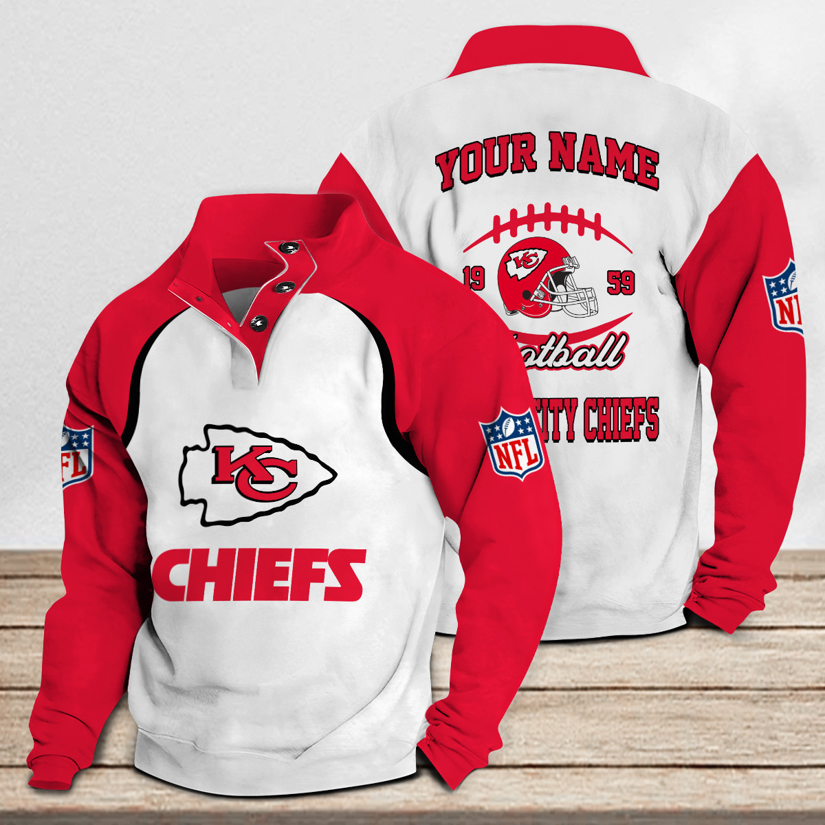 SPECIAL LIMITED EDITION IN 2025 - Kansas City Chiefs Double Stand Collar Sport Hoodies S9DBSC27F