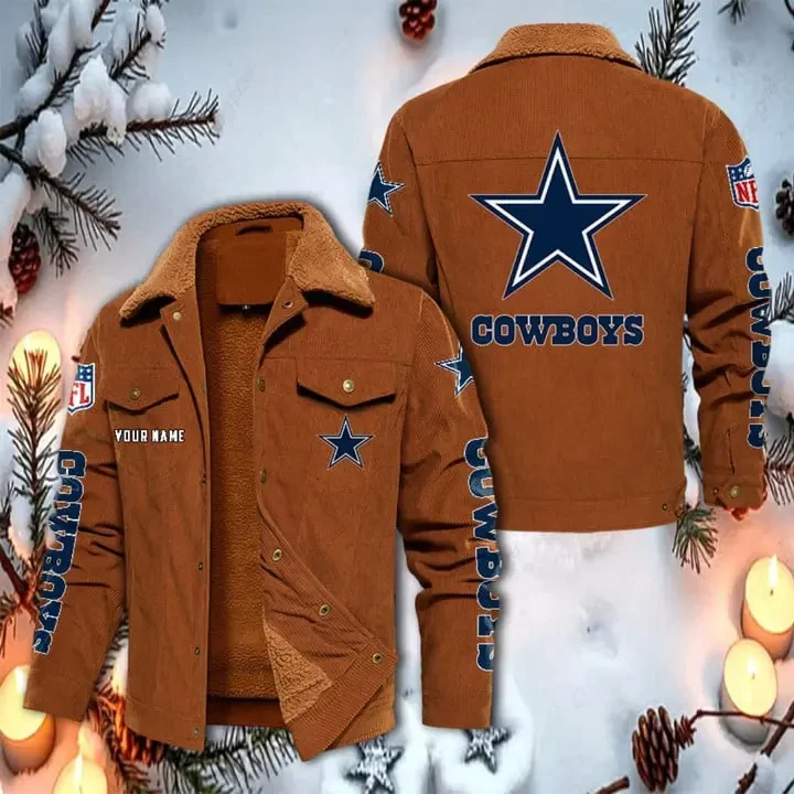 Dallas Cowboys Corduroy Fleece Jacket SPTCRFJK009