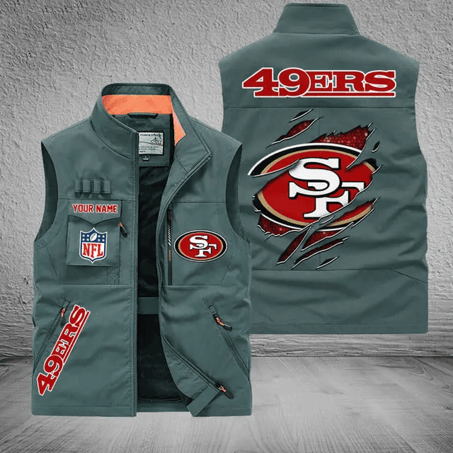 San Francisco 49ers Sleeveless Jacket Multicolor S9SLJK039