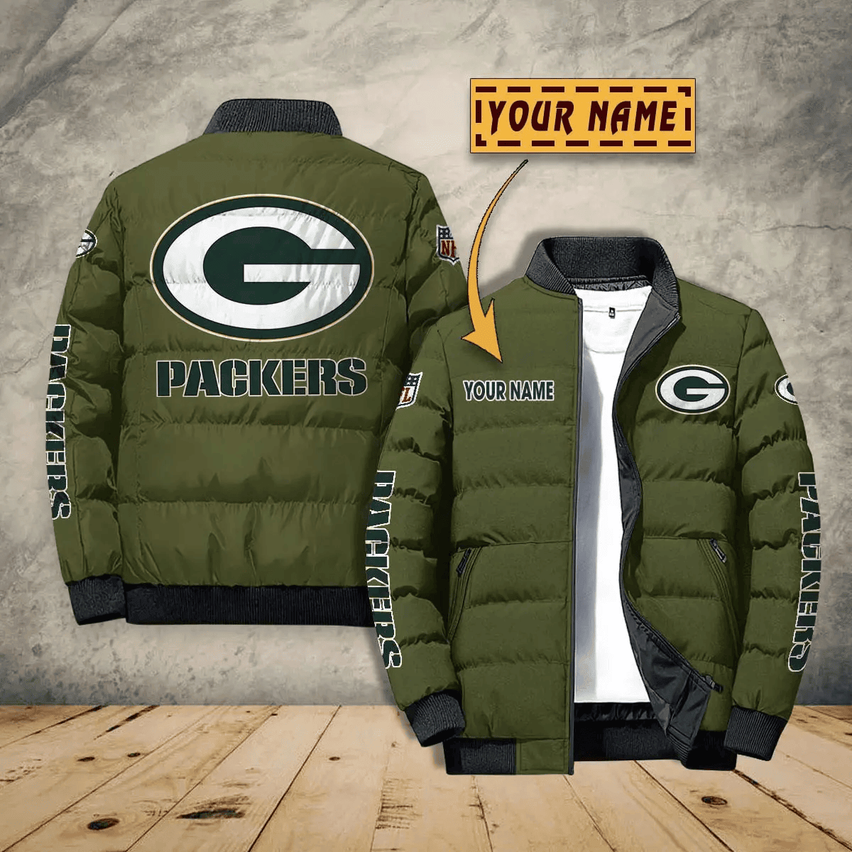 Green Bay Packers PUJPJ105 Puffer Jacket