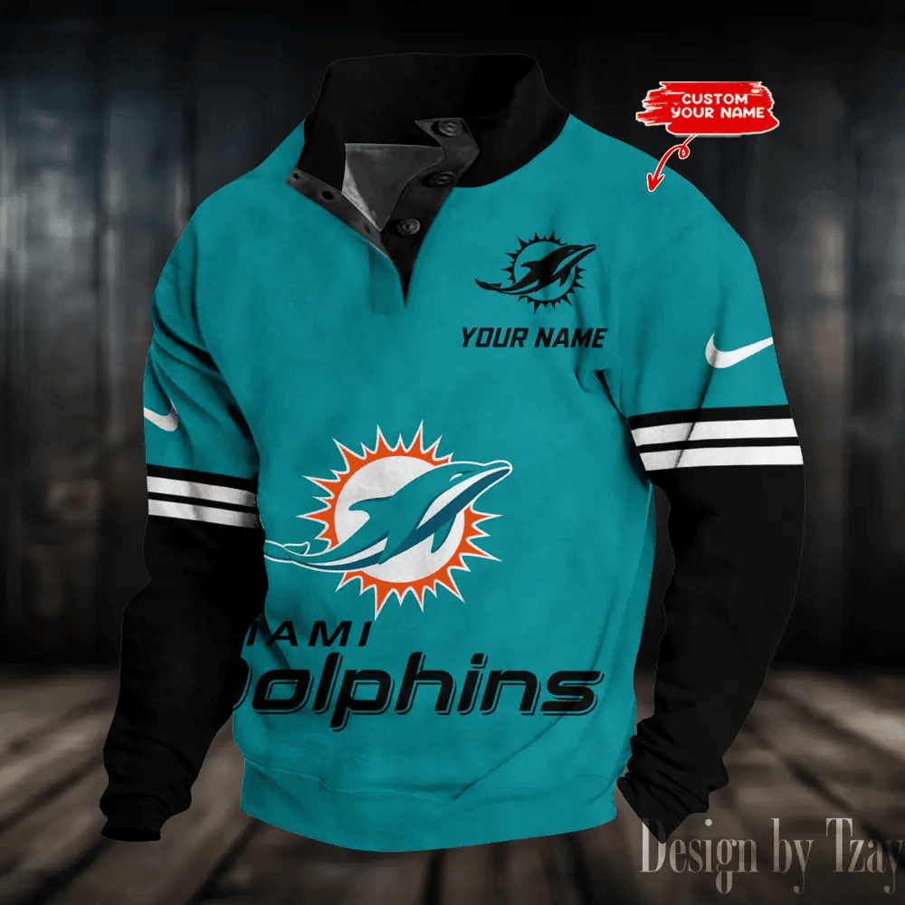 Miami Dolphins NFL Sport Print Sweatshirt S9DBSCH692
