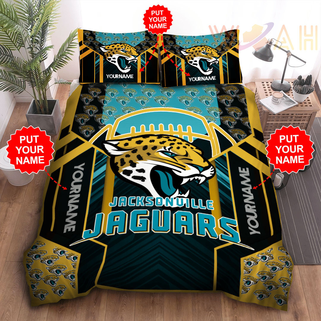 Jacksonville Jaguars Personalized Bedding Set BG31