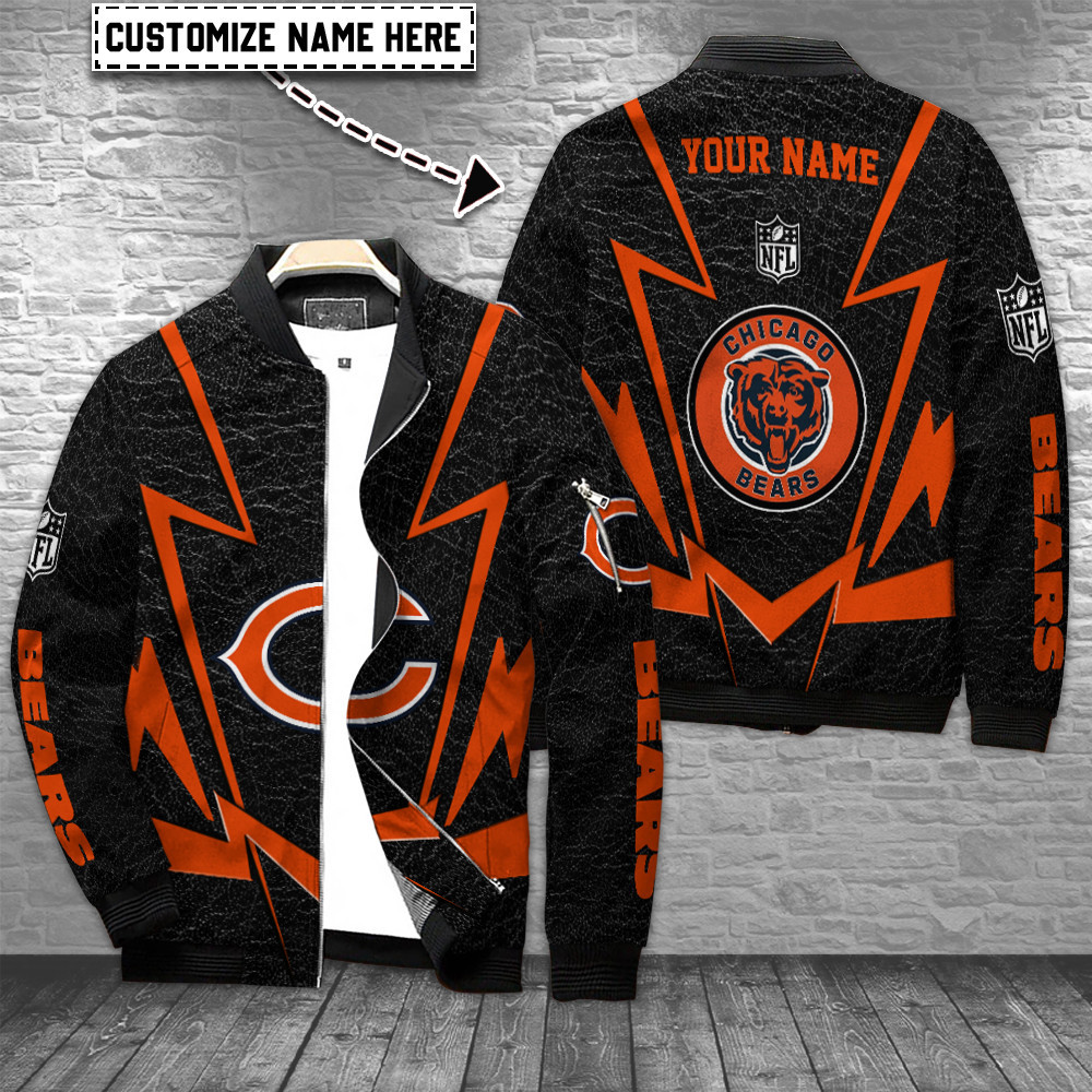 Chicago Bears Personalized Bomber Jacket AZCBJ043