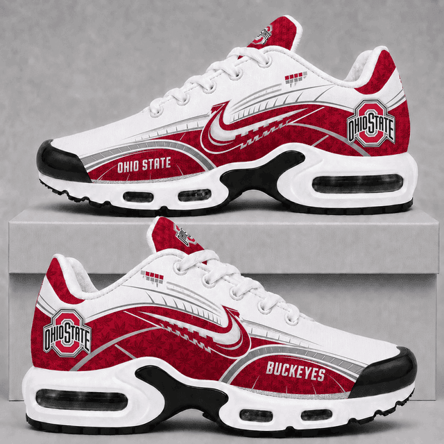 Ohio State Buckeyes Personalized Plus T-N Youth Sneakers TD32C