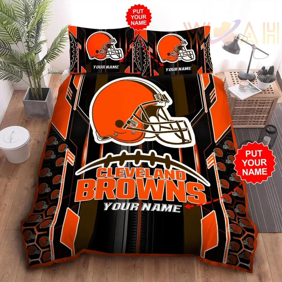 Cleveland Browns Personalized Quilt Set BG810