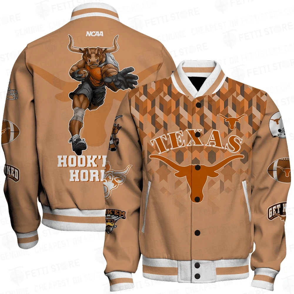 Texas Longhorns Styles Varsity Jacket JA99UJ