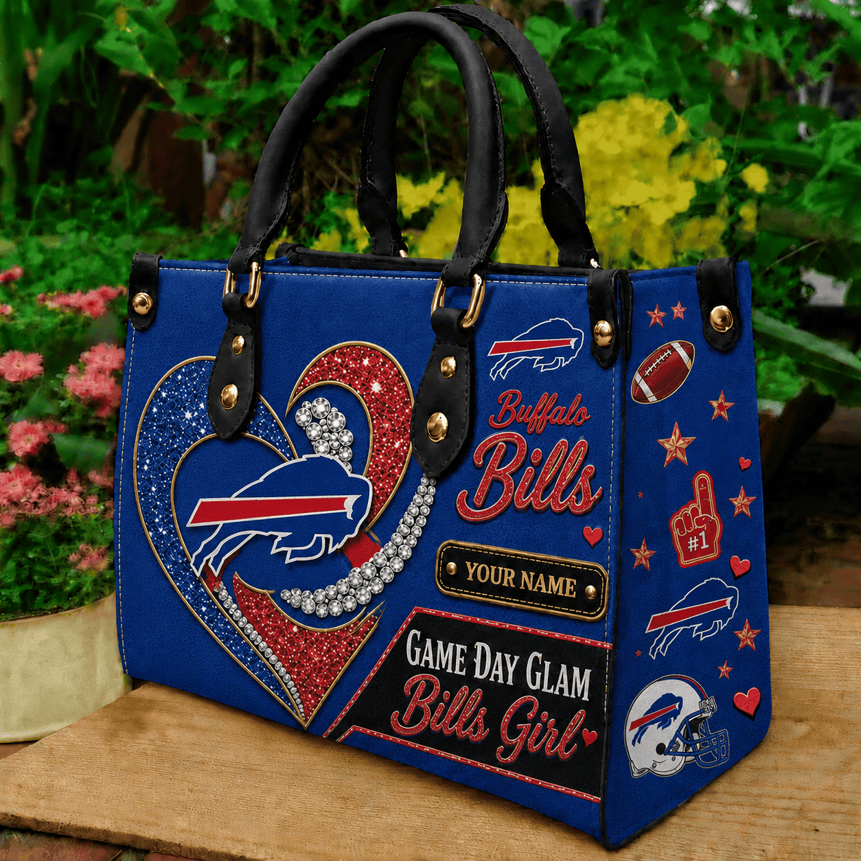 Buffalo Bills NFL Premium Leather Hand Bag Personalized Gift For Fan Men Women - Limited Edition MGF30