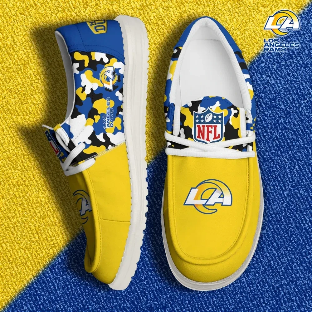 Los Angeles Rams Canvas Loafer Shoes