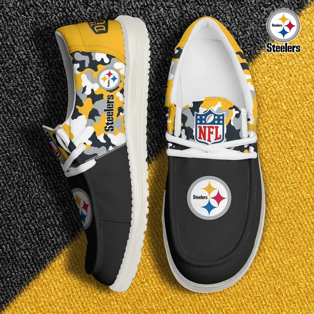 Pittsburgh Steelers Canvas Loafer Shoes