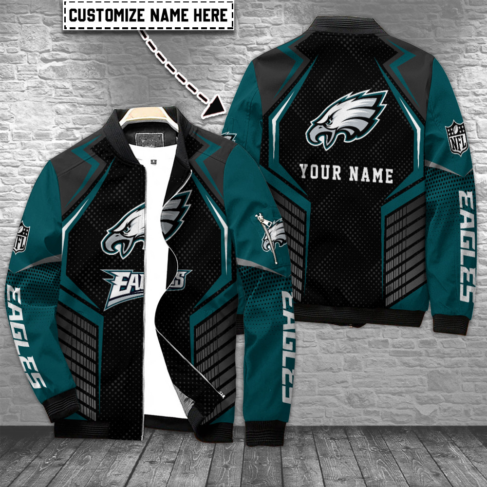 Philadelphia Eagles Personalized Bomber Jacket BG98F4