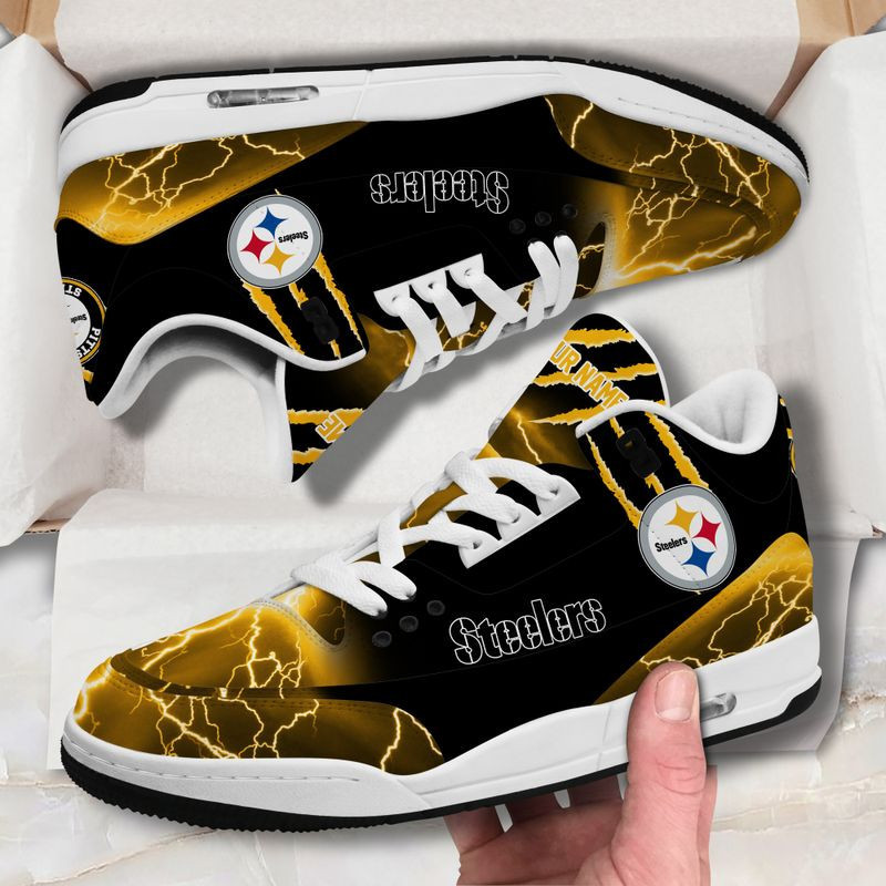 Pittsburgh Steelers Basic Leather JD03 Shoes Men and Women AZBT45BH