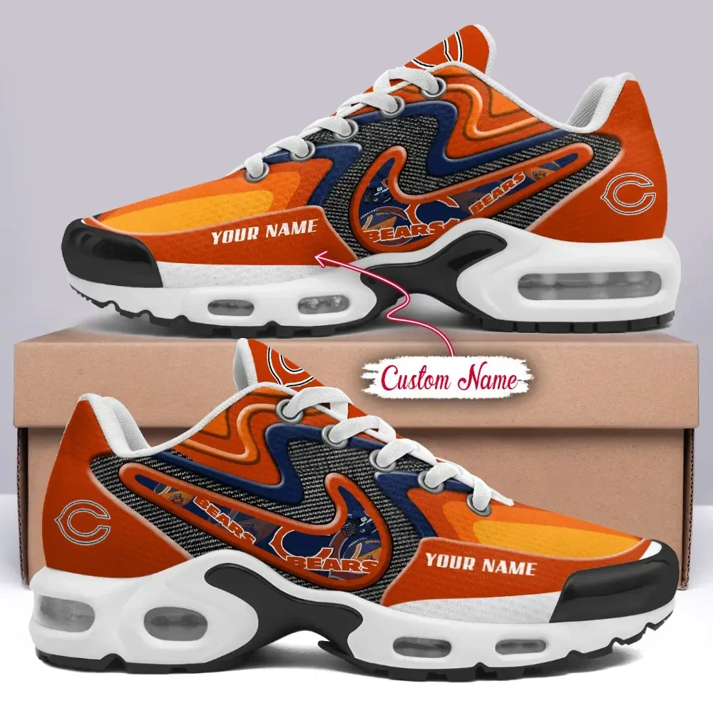 Chicago Bears Personalized Plus T-N Youth Sneakers BGTN409