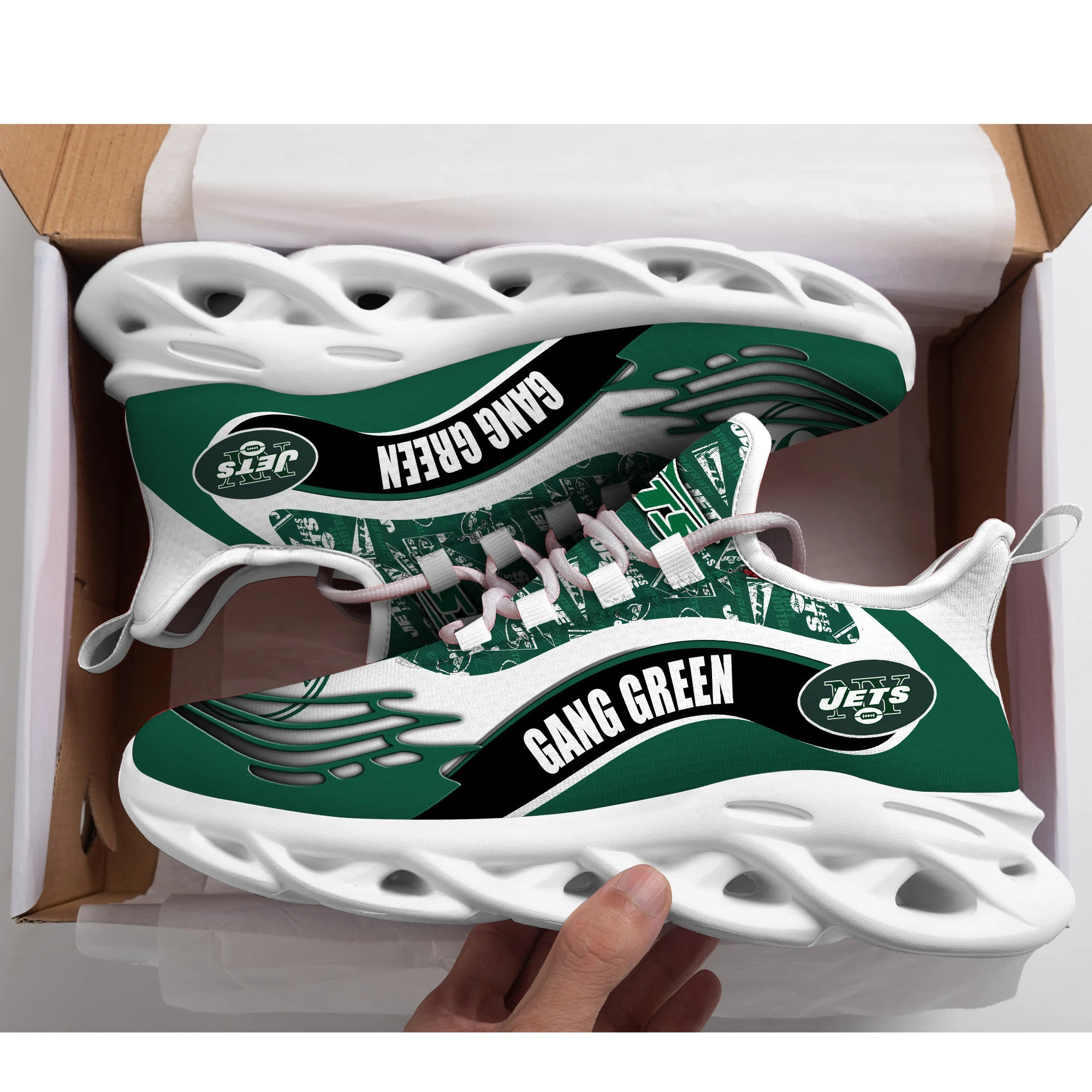 New York Jets Yezy Running Sneakers BB178