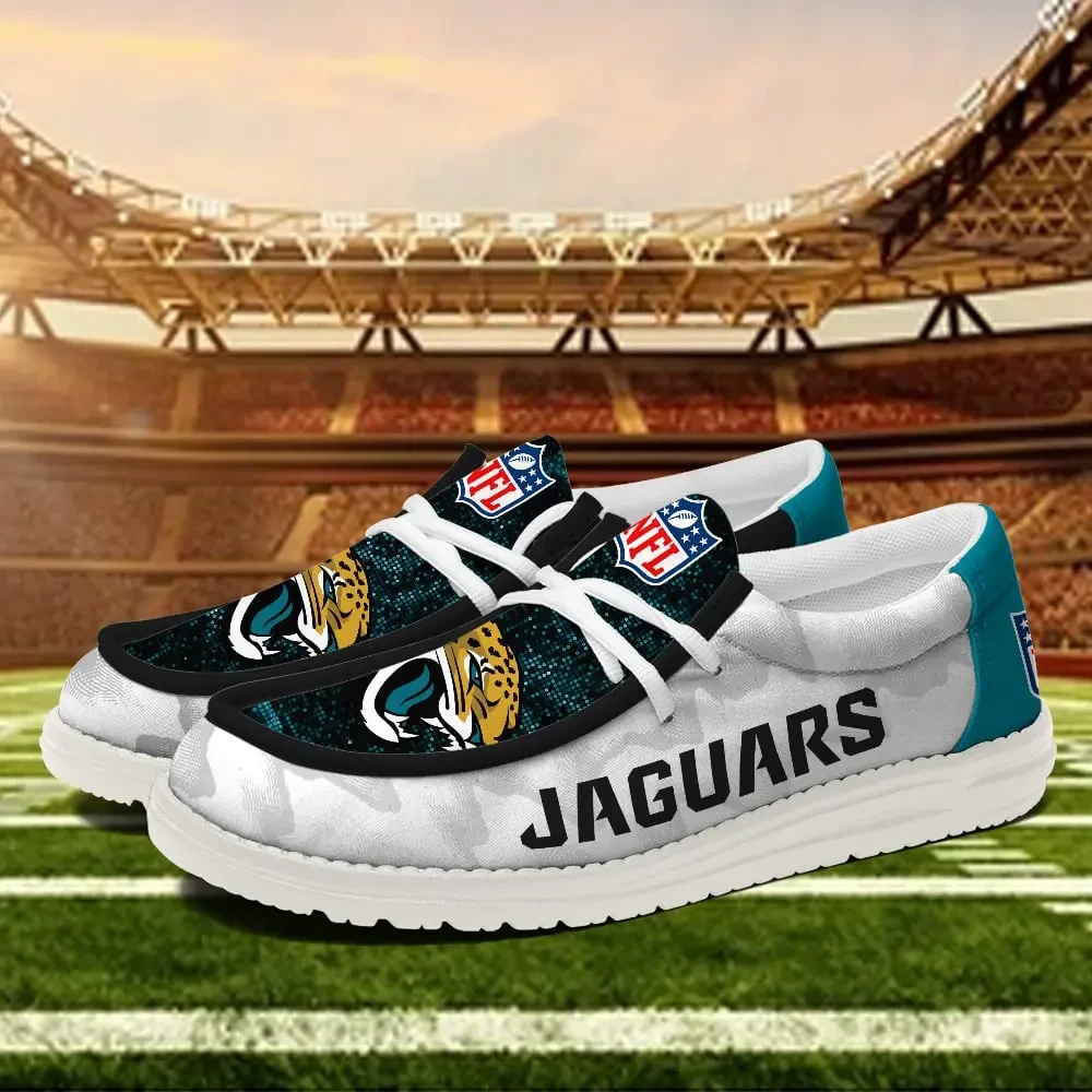Jacksonville Jaguars Personalized Moccasin Slippers – Hey Dude Shoes Style AZCHDUDE231