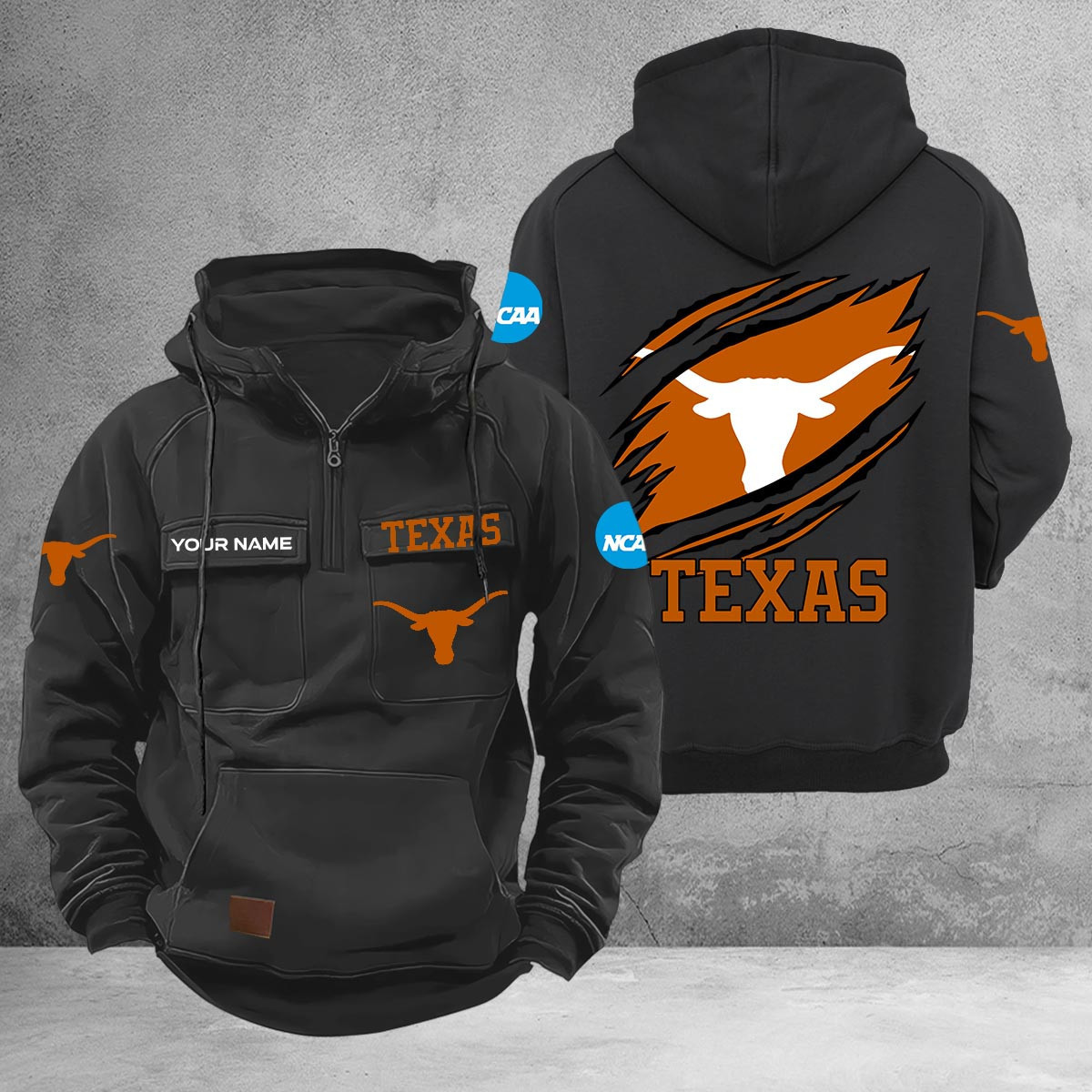 Texas Longhorns Vintage Men Hoodies DV3556V