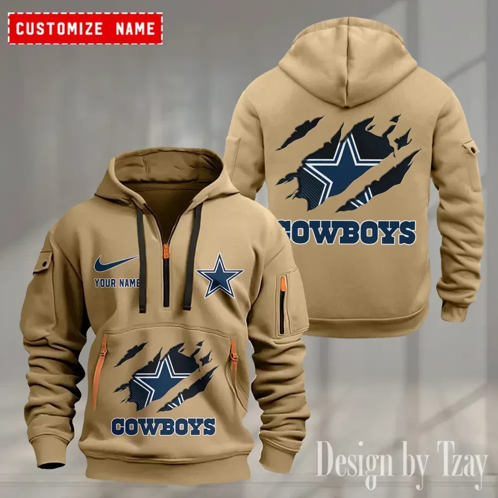Dallas Cowboys Heavy Fleece Pullover Hoodie AZHEAVYHD494