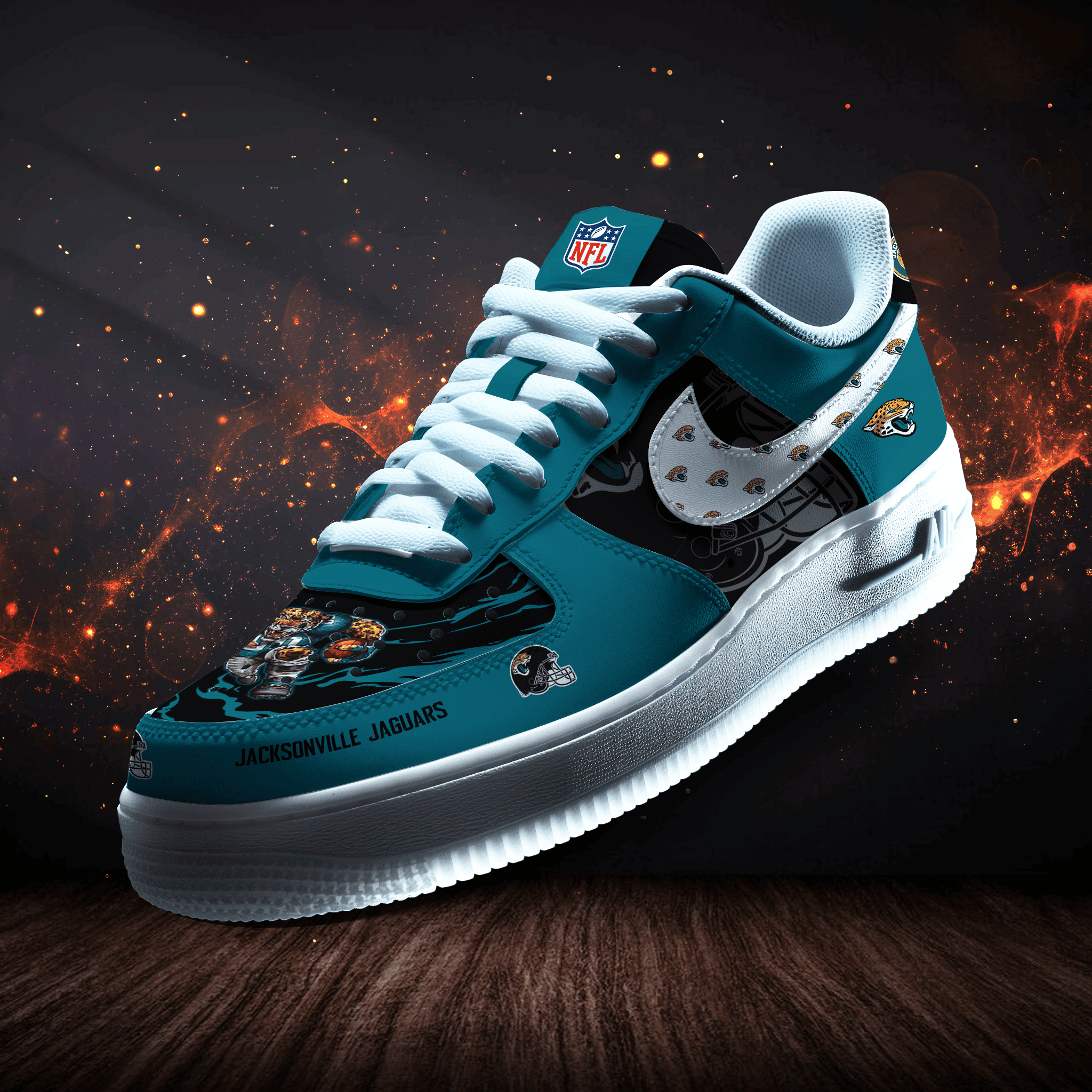 Jacksonville Jaguars | New Collection Trending Air Force 1 Mascot