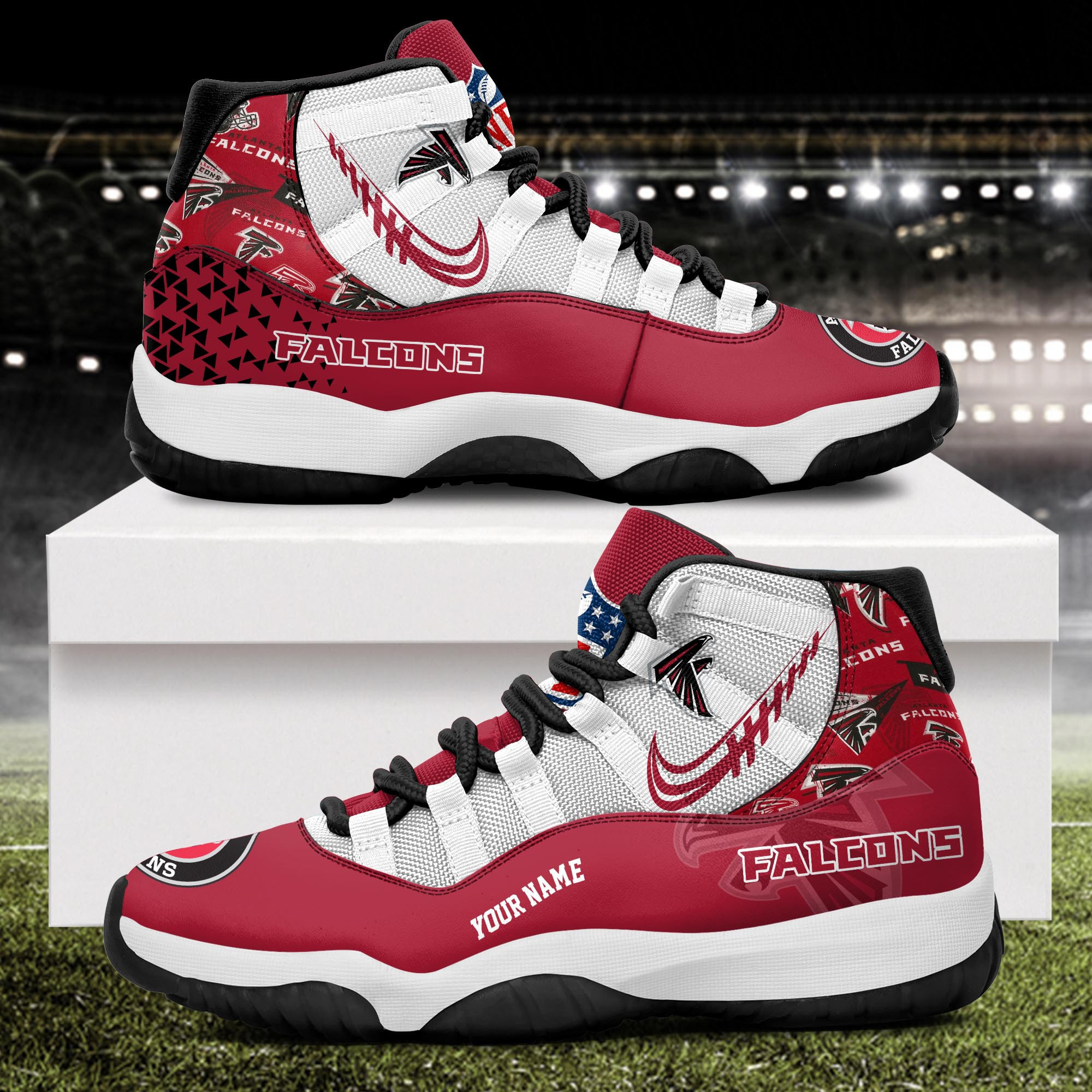Atlanta Falcons Air Jordan 11 Shoes JD023