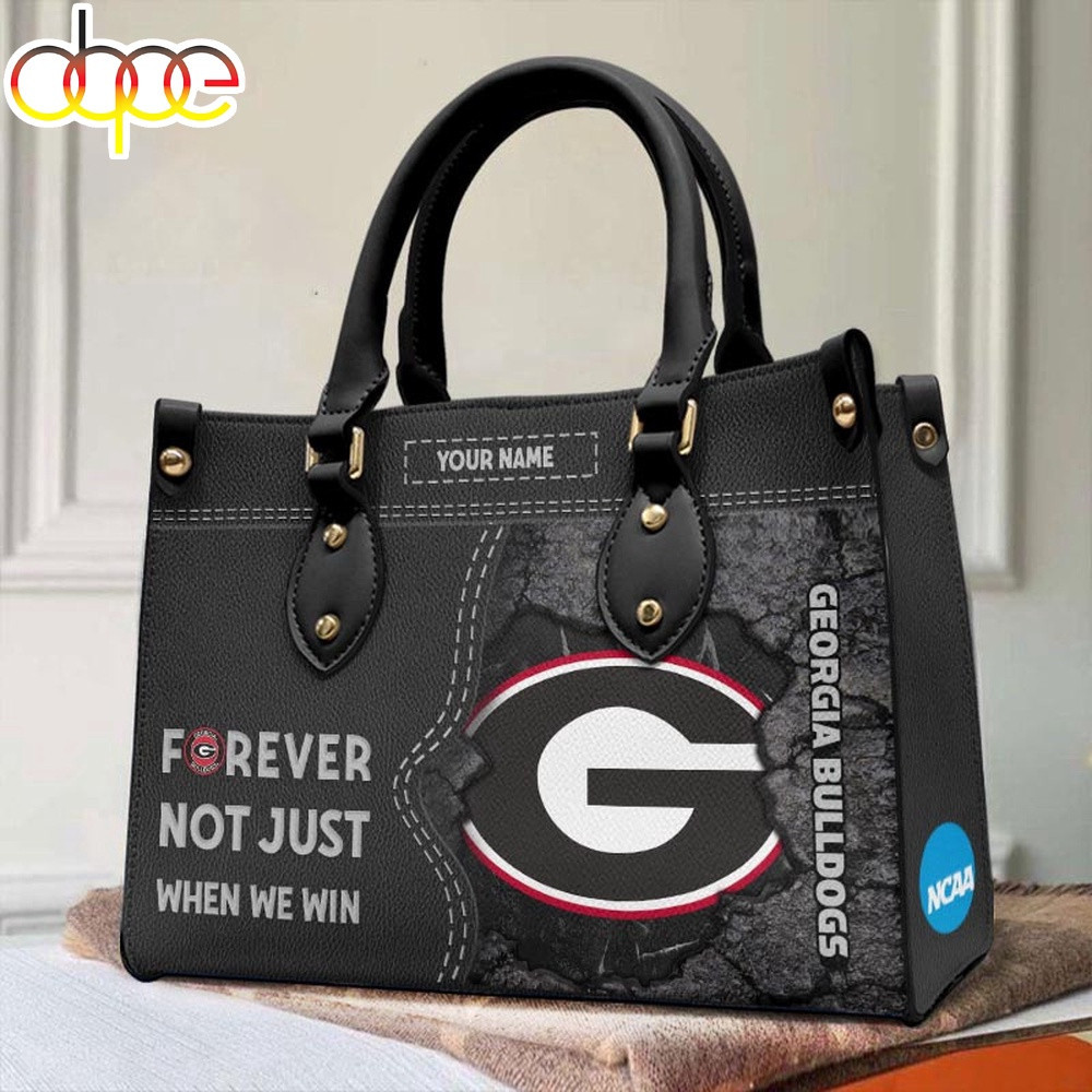NCAA Georgia Bulldogs Leather Hand Bag - JG111AS