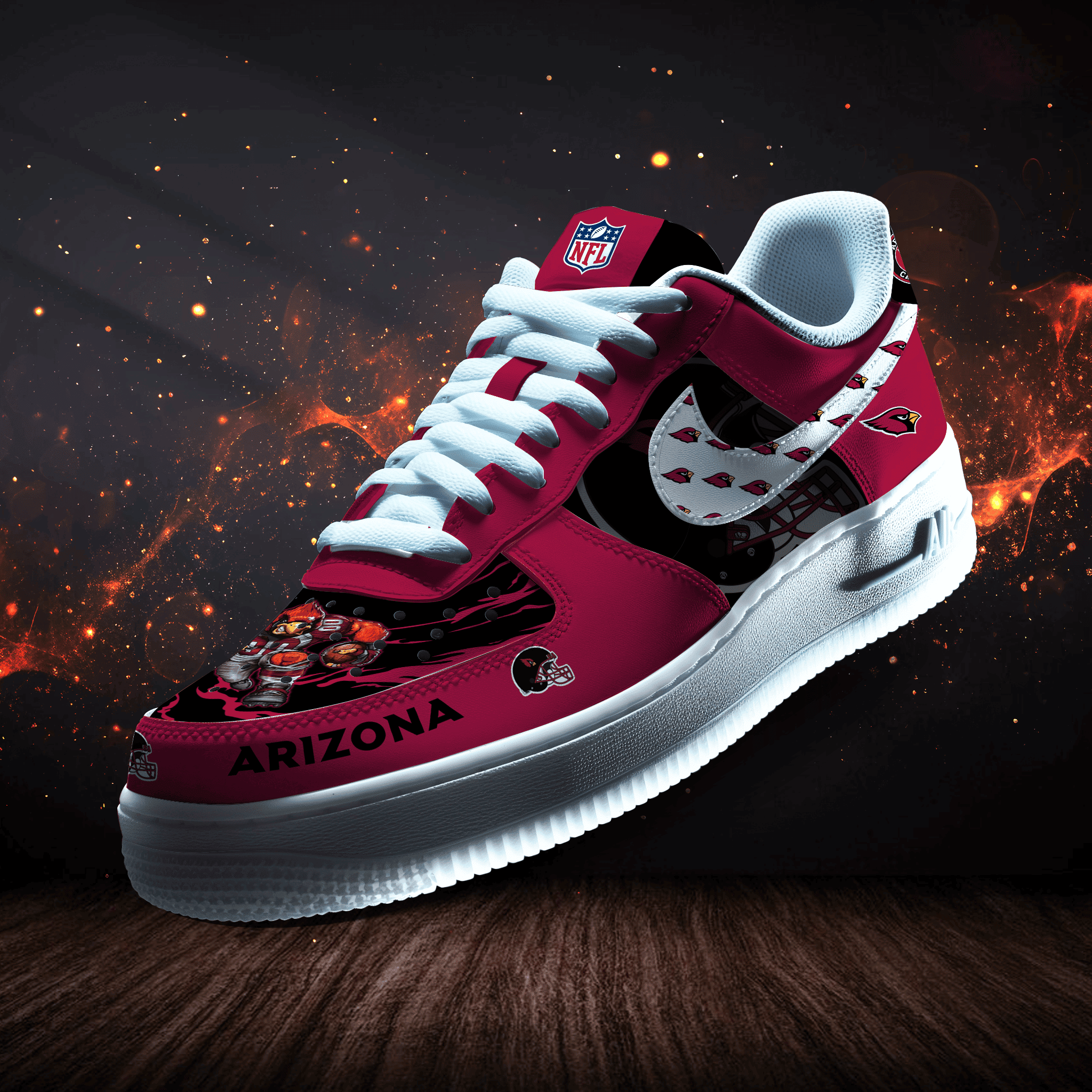 Arizona Cardinals | New Collection Trending Air Force 1 Mascot