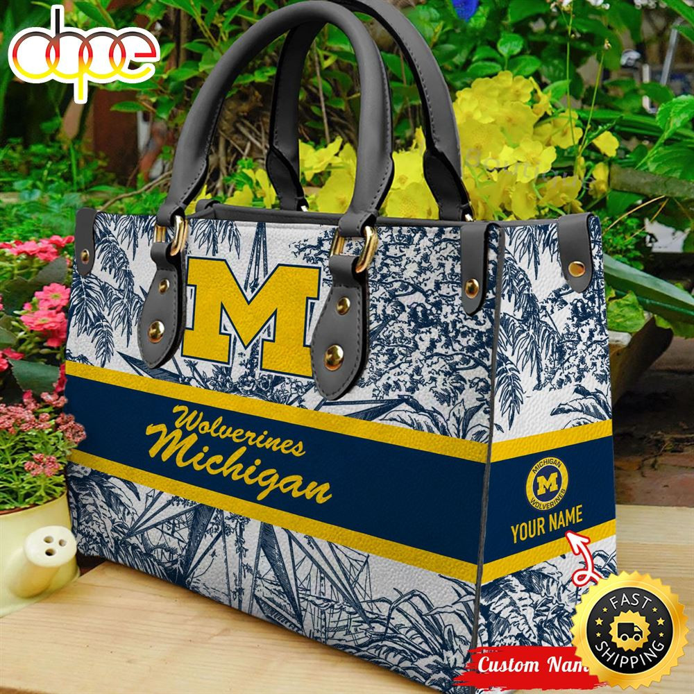 NCAAF Michigan Wolverines Mickey Mouse (Your Name) Women 3D Handbag Nicegift WSH-JH87A