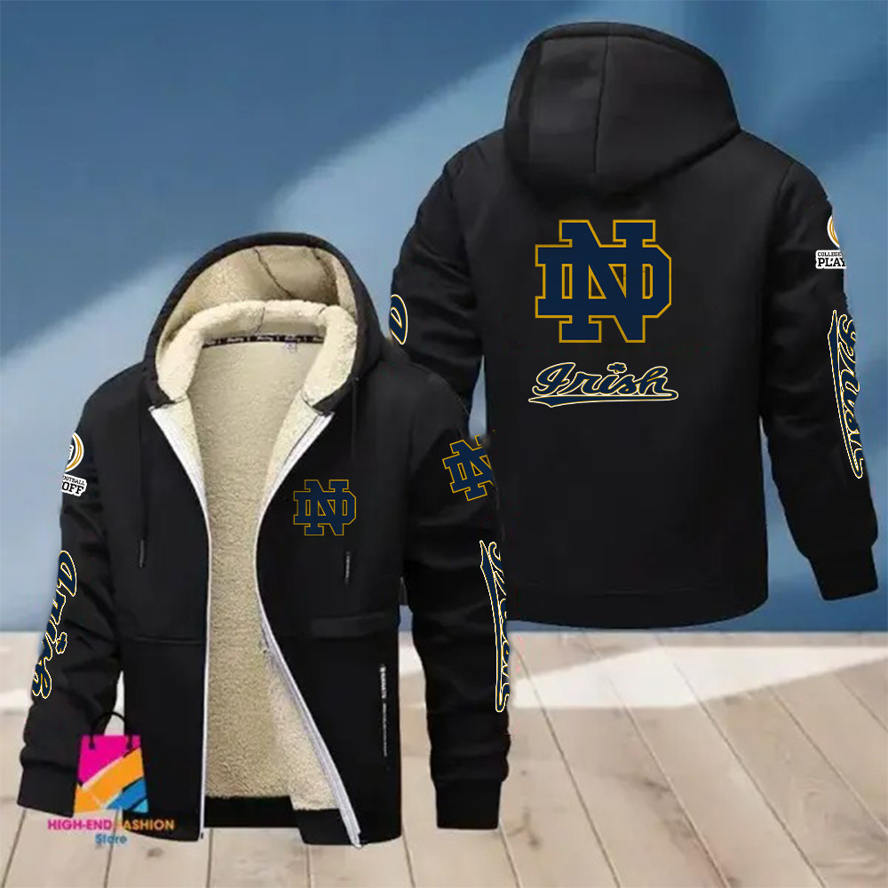 Notre Dame Hoodie Zip Velvet Coat PB930DV