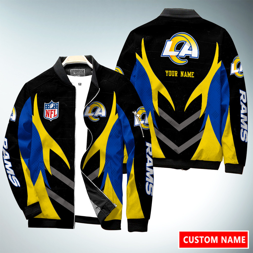Los Angeles Rams Personalized Bomber Jacket AZCBJ121