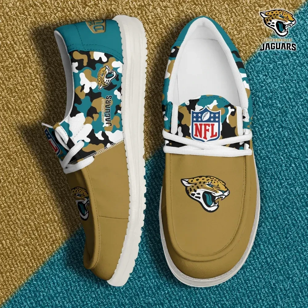 Jacksonville Jaguars Canvas Loafer Shoes