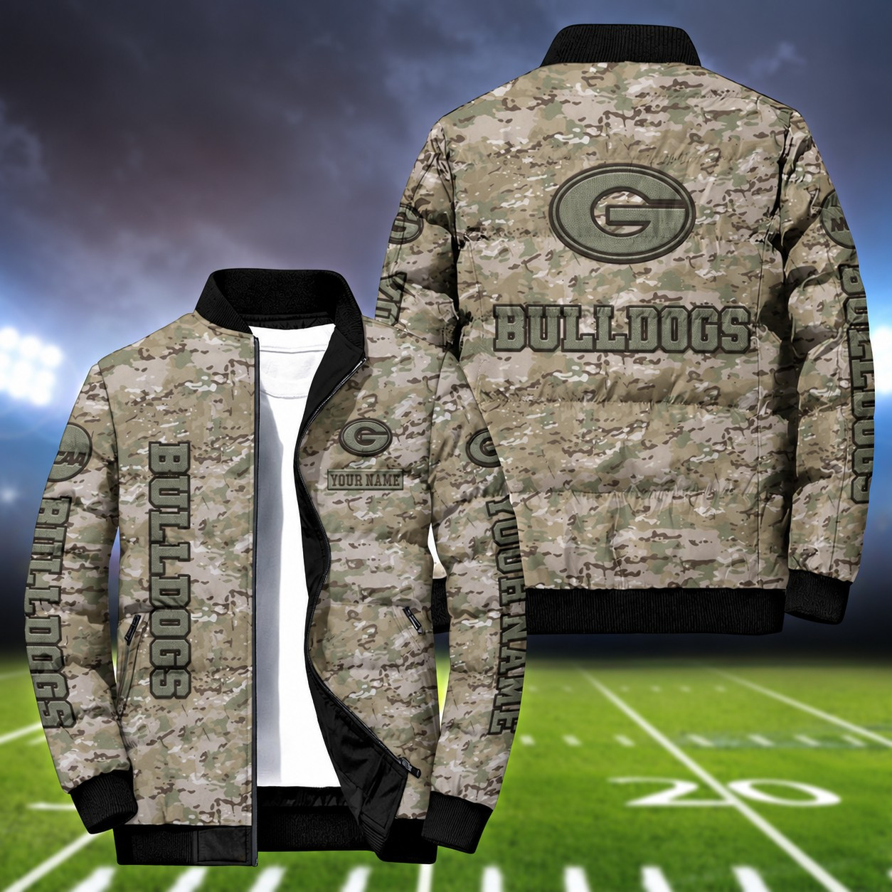 Georgia Bulldogs Puffer Jacket Jacket JB12AS