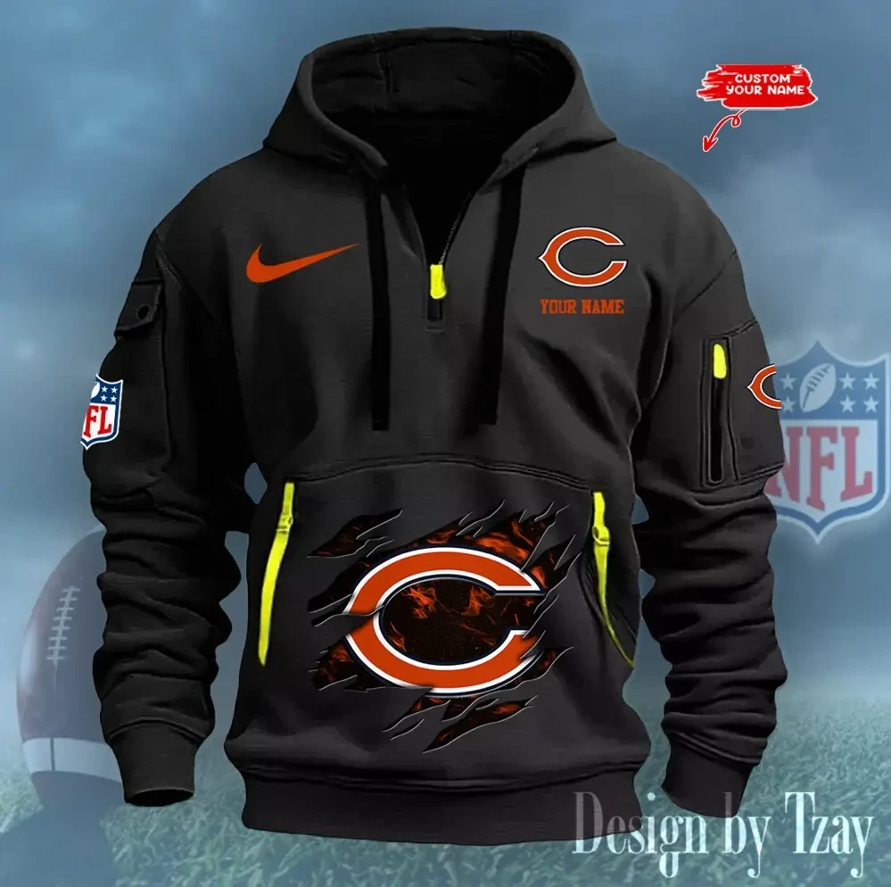 Chicago Bears Heavy Hoodies AZHEAVYHD189