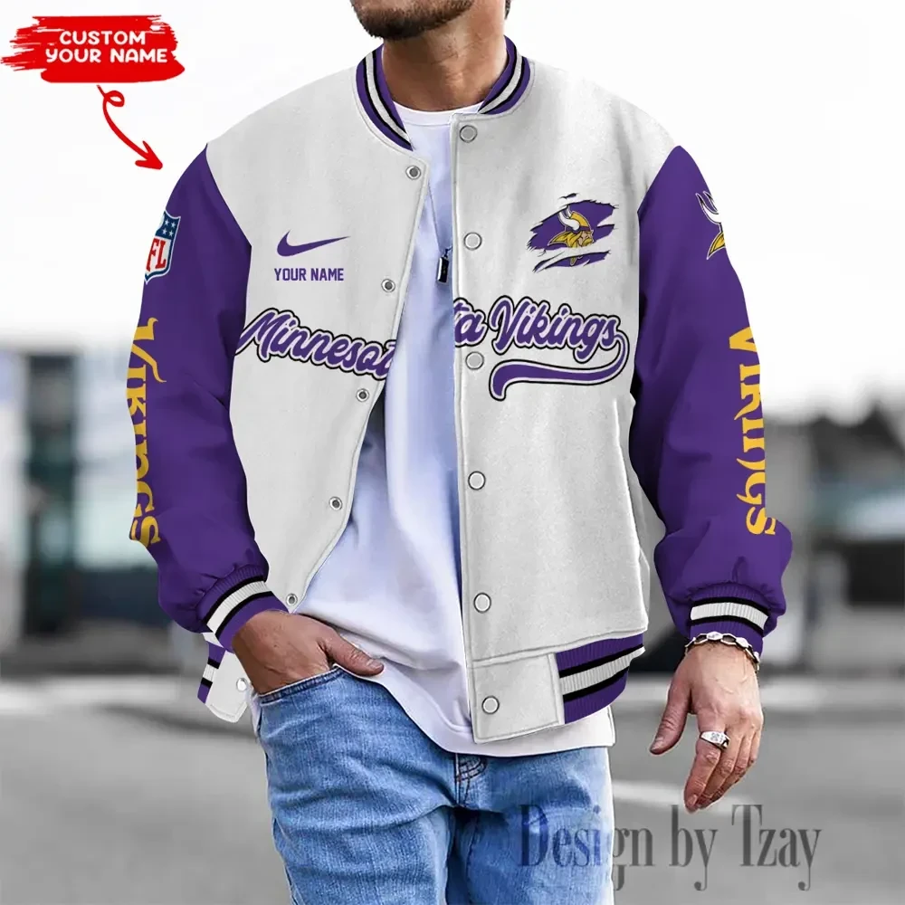 Minnesota Vikings Unisex Exclusive Styles Varsity Jacket SPTBBJACKET513