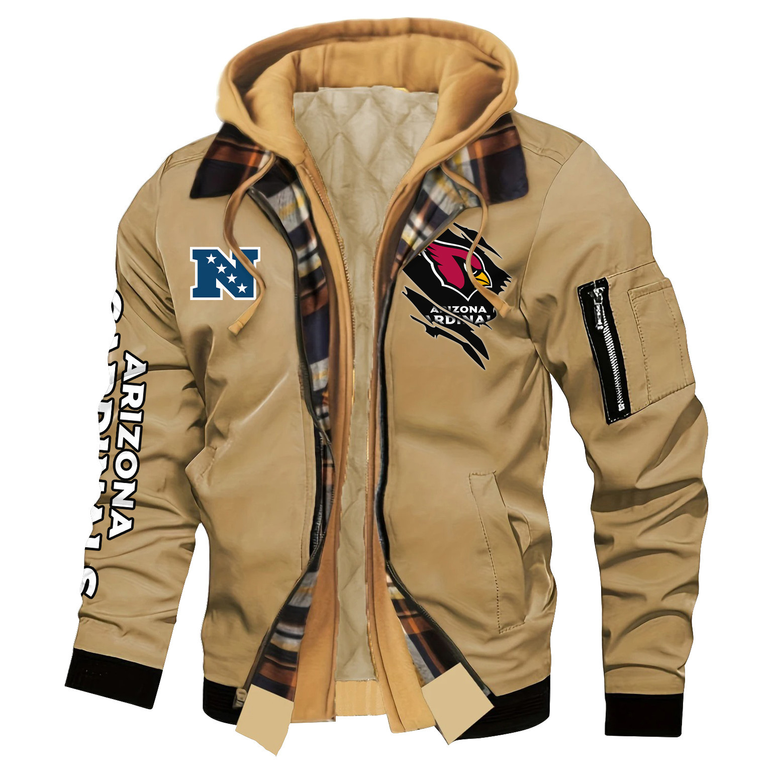Arizona Cardinals Jacket Casual Fake Two Piece Design SPTJCFTPD001